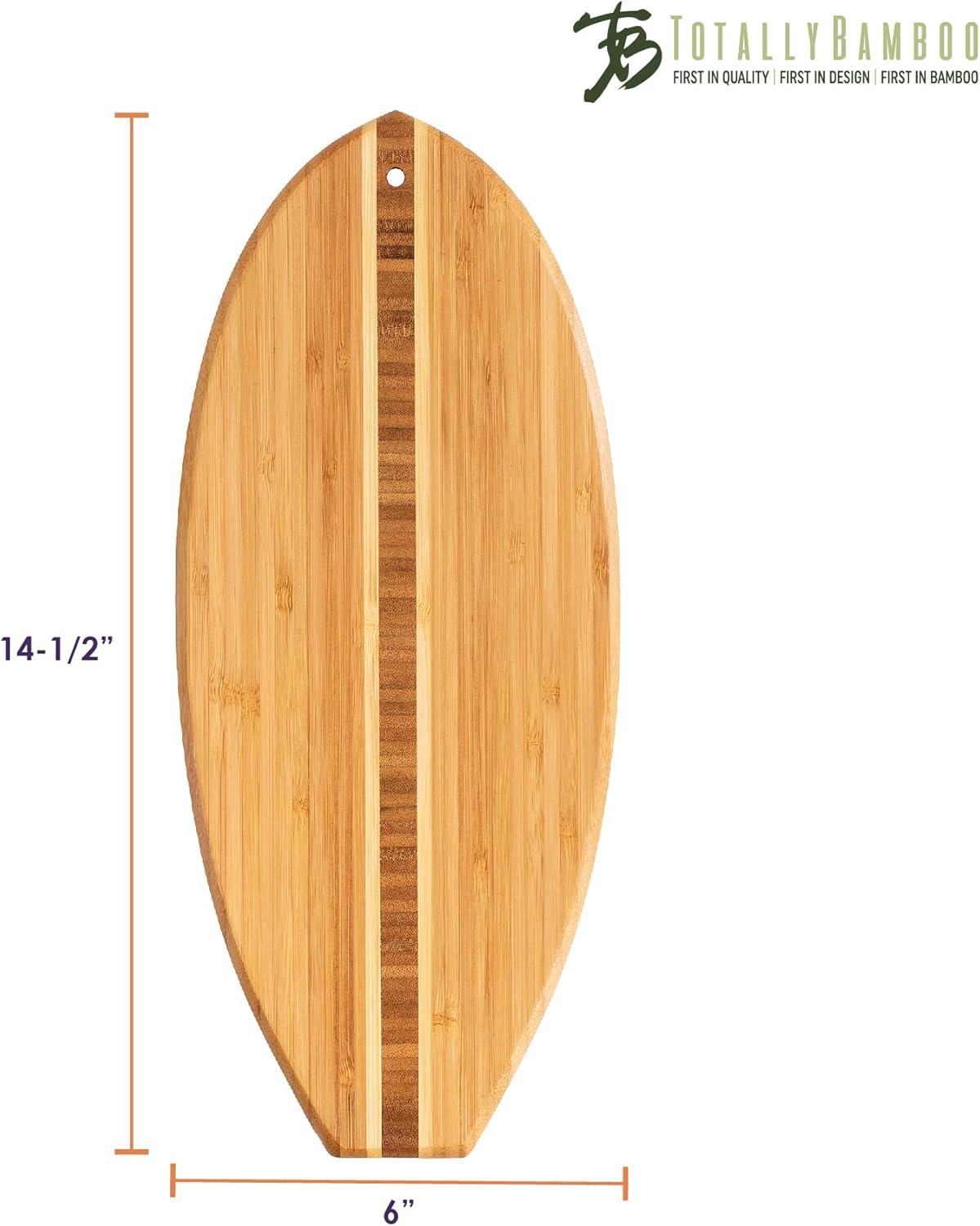 imageTotally Bamboo Lil Surfer Surfboard Shaped Bamboo Serving and Cutting Board 1412 x 614L x 6W