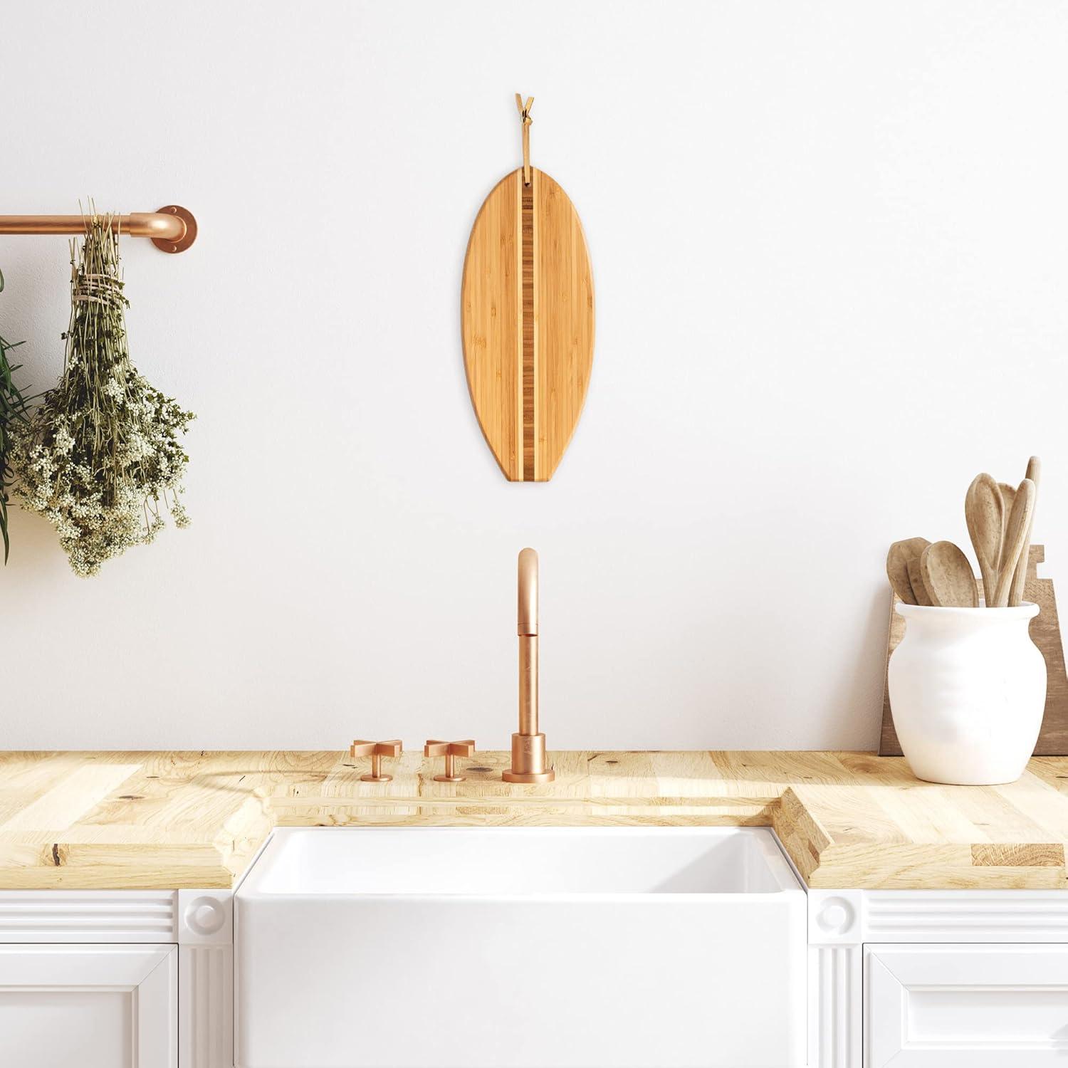 imageTotally Bamboo Lil Surfer Surfboard Shaped Bamboo Serving and Cutting Board 1412 x 614L x 6W