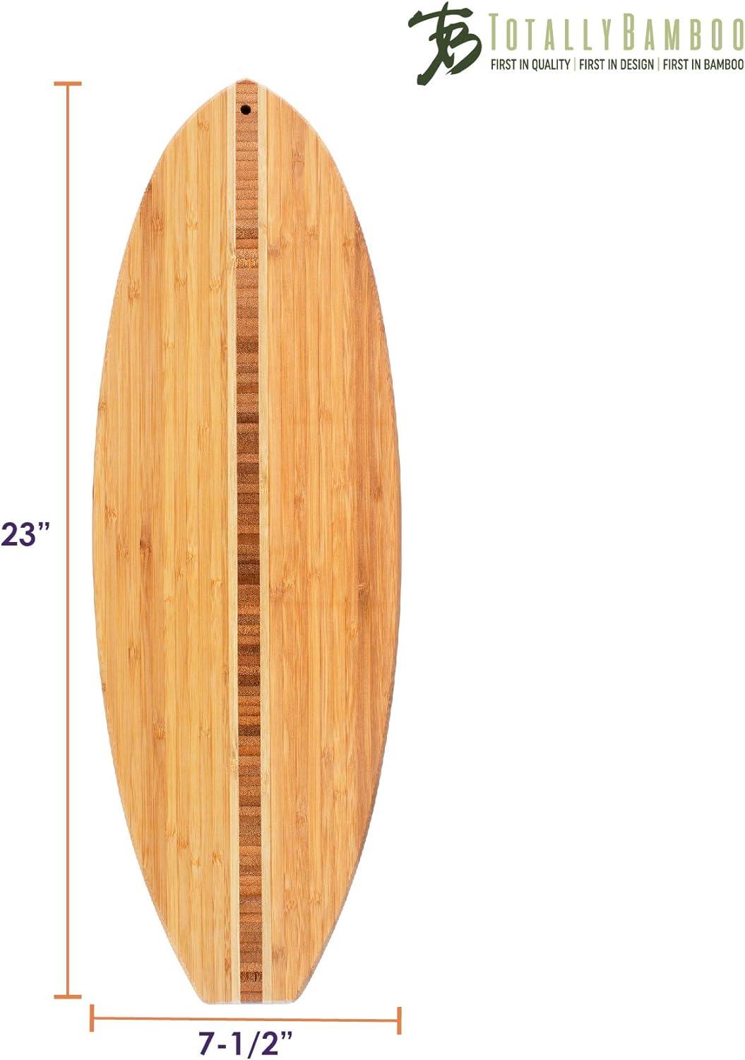 imageTotally Bamboo Lil Surfer Surfboard Shaped Bamboo Serving and Cutting Board 1412 x 623L x 75W