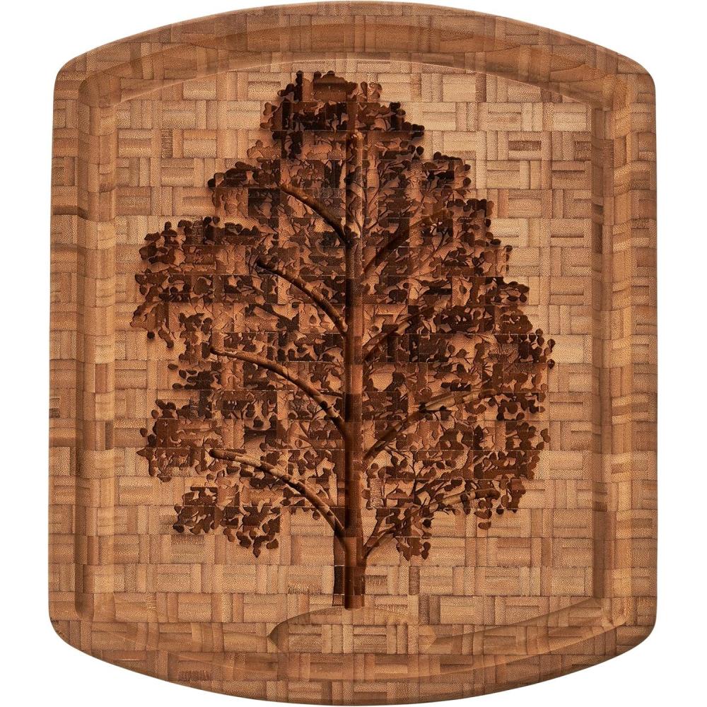 imageTotally Bamboo Family Tree Bamboo Carving Board with Etched Juice Groove 1912 x 1534 x 1Family Tree