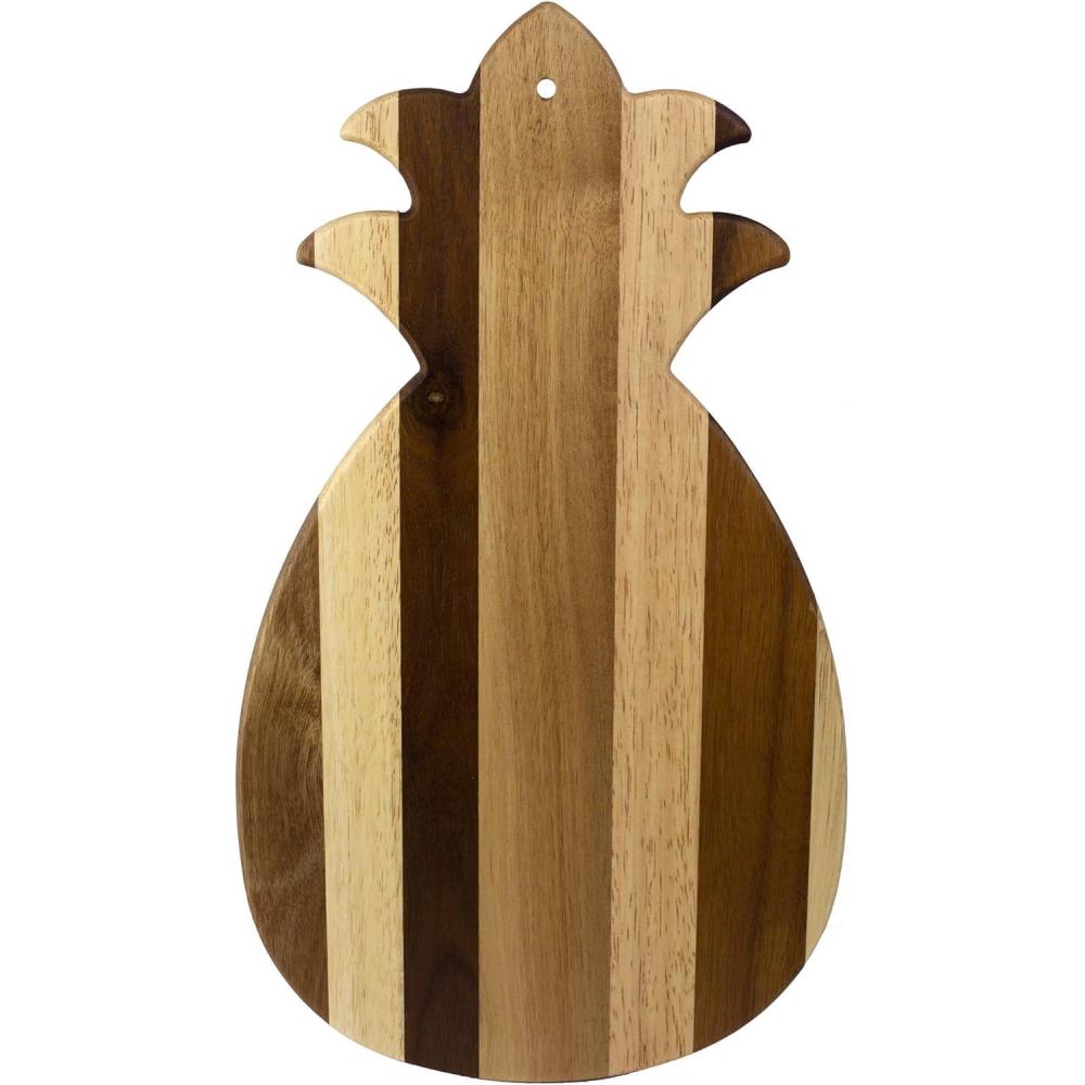 imageTotally Bamboo Rock amp Branch Series Shiplap Pineapple Shaped Wood Serving and Cutting Board  Great for Wall Art 1438 x 8 x 58Pineapple