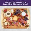 Totally Bamboo 36″ x 24″ Bamboo Wood XXL Cutting Board, Stove Top Cover or Over the Sink Chopping Block, Noodle Board and Giant Charcuterie Serving Tray(30″L x 20″W)