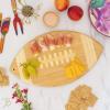 Totally Bamboo Basketball Shaped Bamboo Wood Cutting Board and Charcuterie Board, Great Gift for Basketball Fans(Football)
