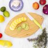 Totally Bamboo Basketball Shaped Bamboo Wood Cutting Board and Charcuterie Board, Great Gift for Basketball Fans(Football)