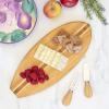 Totally Bamboo Lil’ Surfer Surfboard Shaped Bamboo Serving and Cutting Board, 14-1/2″ x 6(14″L x 6″W)