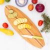 Totally Bamboo Lil’ Surfer Surfboard Shaped Bamboo Serving and Cutting Board, 14-1/2″ x 6(23″L x 7.5″W)