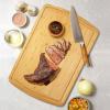 Totally Bamboo Malibu Bamboo Cutting Board with Juice Groove, 18″ x 12″, Natural(Vertical Grain)