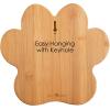 Totally Bamboo Paw Shaped Cutting Board – Bamboo Wood Charcuterie and Cheese Board with Juice Grooves, Fun Serving Board and Gift for Dog and Cat Lovers, 11 x 10 Inches(11″L x 10″W)