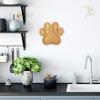 Totally Bamboo Paw Shaped Cutting Board – Bamboo Wood Charcuterie and Cheese Board with Juice Grooves, Fun Serving Board and Gift for Dog and Cat Lovers, 11 x 10 Inches(11″L x 10″W)