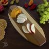 Totally Bamboo Rock & Branch Series Shiplap Pineapple Shaped Wood Serving and Cutting Board | Great for Wall Art 14-3/8″ x 8″ x 5/8″(Lil Surfer)