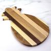 Totally Bamboo Rock & Branch Series Shiplap Pineapple Shaped Wood Serving and Cutting Board | Great for Wall Art 14-3/8″ x 8″ x 5/8″(Pineapple)