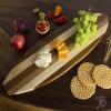 Totally Bamboo Rock & Branch Series Shiplap Pineapple Shaped Wood Serving and Cutting Board | Great for Wall Art 14-3/8″ x 8″ x 5/8″(Surfboard)