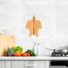 Totally Bamboo Sea Turtle Shaped Cutting Board and Charcuterie Serving Tray, Great for Wall Display(11″L x 15″W)
