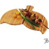 Totally Bamboo Whale Tail Shaped Bamboo Serving and Cutting Board, 14-1/2″ x 10-1/2″(14″L x 10.5″W)
