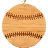imageTotally Bamboo Basketball Shaped Bamboo Wood Cutting Board and Charcuterie Board Great Gift for Basketball FansBaseball