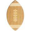 Totally Bamboo Basketball Shaped Bamboo Wood Cutting Board and Charcuterie Board, Great Gift for Basketball Fans(Football)