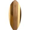 Totally Bamboo Rock & Branch Series Shiplap Pineapple Shaped Wood Serving and Cutting Board | Great for Wall Art 14-3/8″ x 8″ x 5/8″(Lil Surfer)