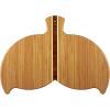 Totally Bamboo Whale Tail Shaped Bamboo Serving and Cutting Board, 14-1/2″ x 10-1/2″(14″L x 10.5″W)