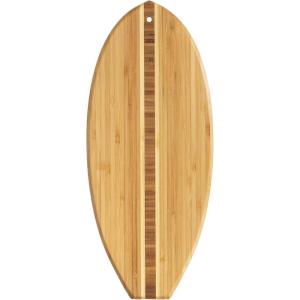 Totally Bamboo Lil’ Surfer Surfboard Shaped Bamboo Serving and Cutting Board, 14-1/2″ x 6(14″L x 6″W)