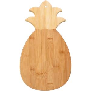 Totally Bamboo Pineapple Shaped Bamboo Wood Cutting Board and Charcuterie Board, 14-3/8″ x 7-1/2″(14.4″L x 7.5″W)
