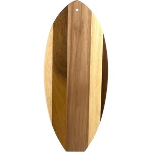 Totally Bamboo Rock & Branch Series Shiplap Pineapple Shaped Wood Serving and Cutting Board | Great for Wall Art 14-3/8″ x 8″ x 5/8″(Lil Surfer)