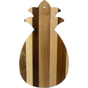 Totally Bamboo Rock & Branch Series Shiplap Pineapple Shaped Wood Serving and Cutting Board | Great for Wall Art 14-3/8″ x 8″ x 5/8″(Pineapple)