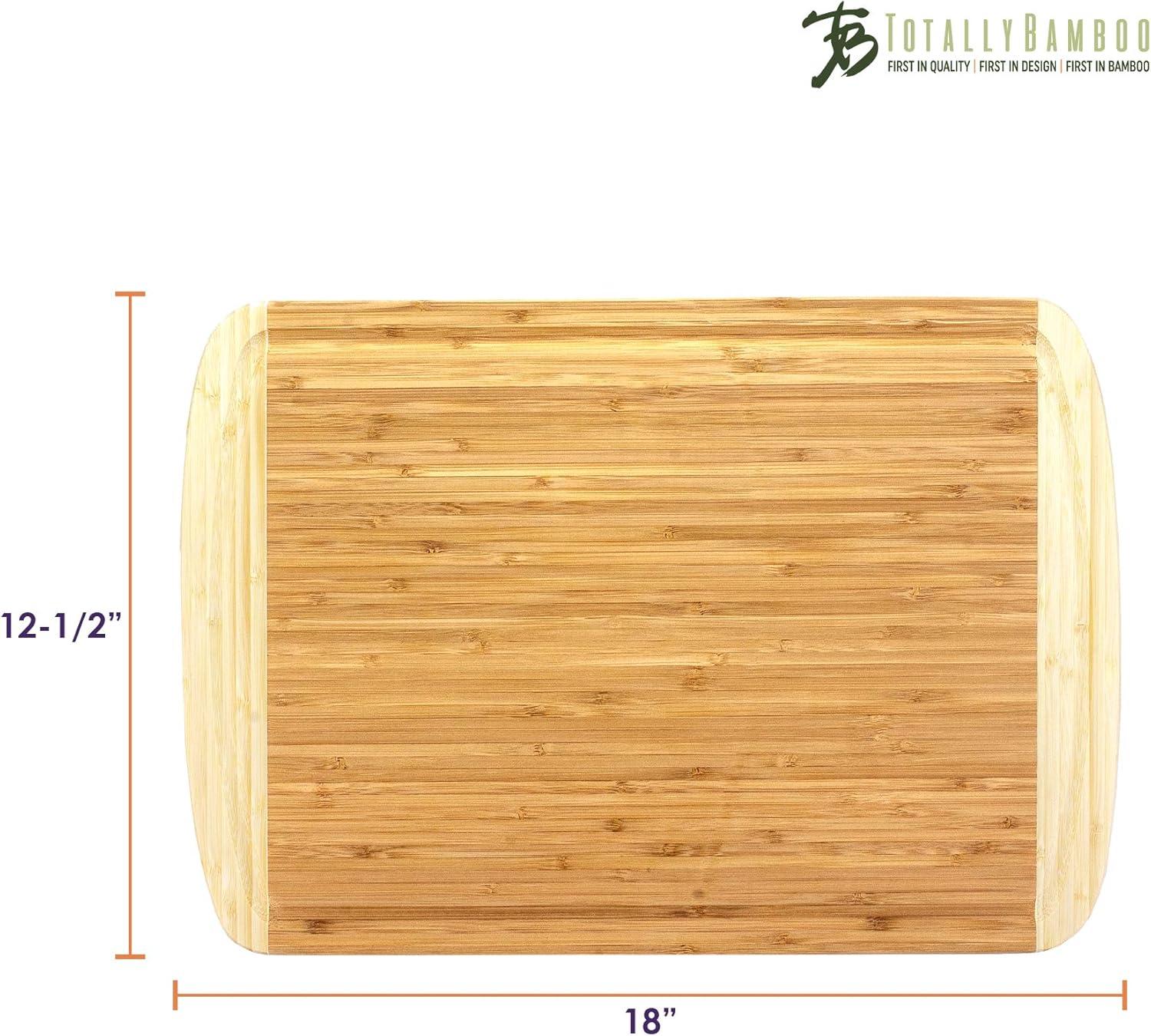 imageTotally Bamboo Kona Groove Bamboo Carving amp Cutting Board 18 x 1212Kona Groove 18 x 125