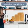 Totally Bamboo 3-Piece Two-Tone Bamboo Cutting Board Set – Reversible Kitchen Boards for Chopping & Serving Cheese, Meat, Vegetables & More