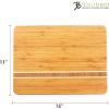 Totally Bamboo Aruba Bamboo Serving and Cutting Board, 12-1/2″ x 8″(15″L x 11″W)