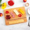 Totally Bamboo Aruba Bamboo Serving and Cutting Board, 12-1/2″ x 8″(15″L x 11″W)