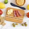 Totally Bamboo Aruba Bamboo Serving and Cutting Board, 12-1/2″ x 8″(9″L x 6.5″W)
