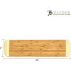 Totally Bamboo Palaoa Bread Serving & Cutting Board, Great for Charcuterie and Appetizer Spreads, 23″ x 6″(Natural Two Tone)