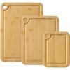 Totally Bamboo Cutting Boards for Kitchen with Juice Groove, Set of 3 – Bamboo Wood Cutting Board Set in Small, Medium & Large Sizes