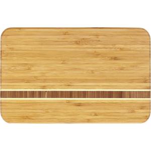 Totally Bamboo Aruba Bamboo Serving and Cutting Board, 12-1/2″ x 8″(12.5″L x 8″W)