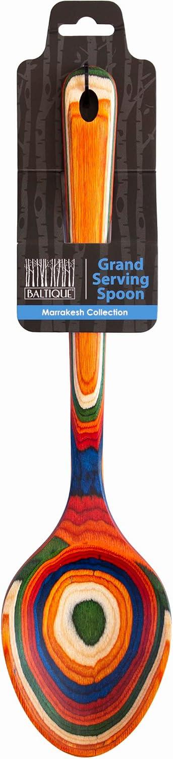 imageTotally Bamboo Baltique Marrakesh Collection 14 Grand Serving Spoon ExtraLarge Cooking Spoon Safe for Use on Nonstick