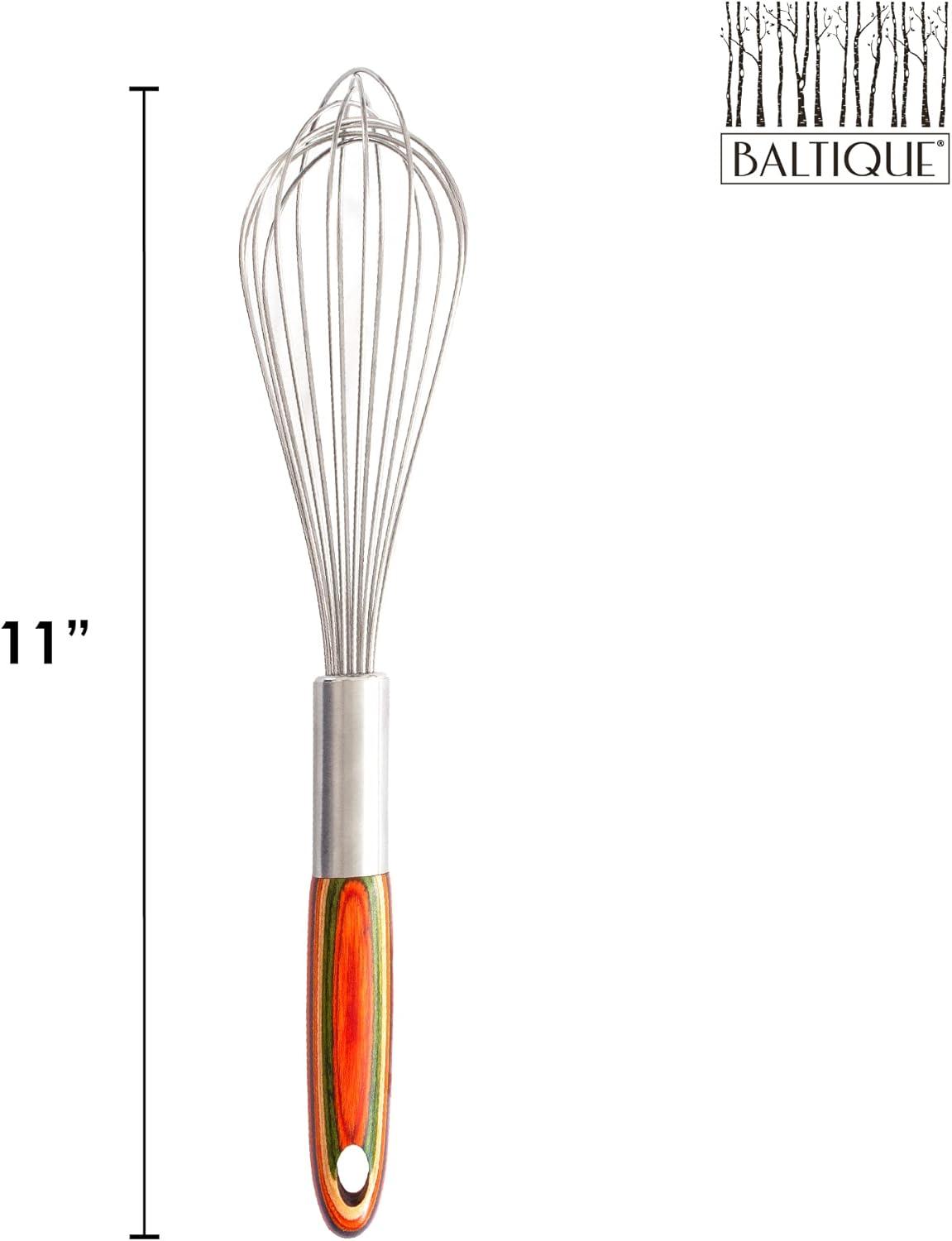 imageTotally Bamboo Baltique Marrakesh Collection Balloon Whisk Stainless Steel with Ergonomic Wooden Handle 11