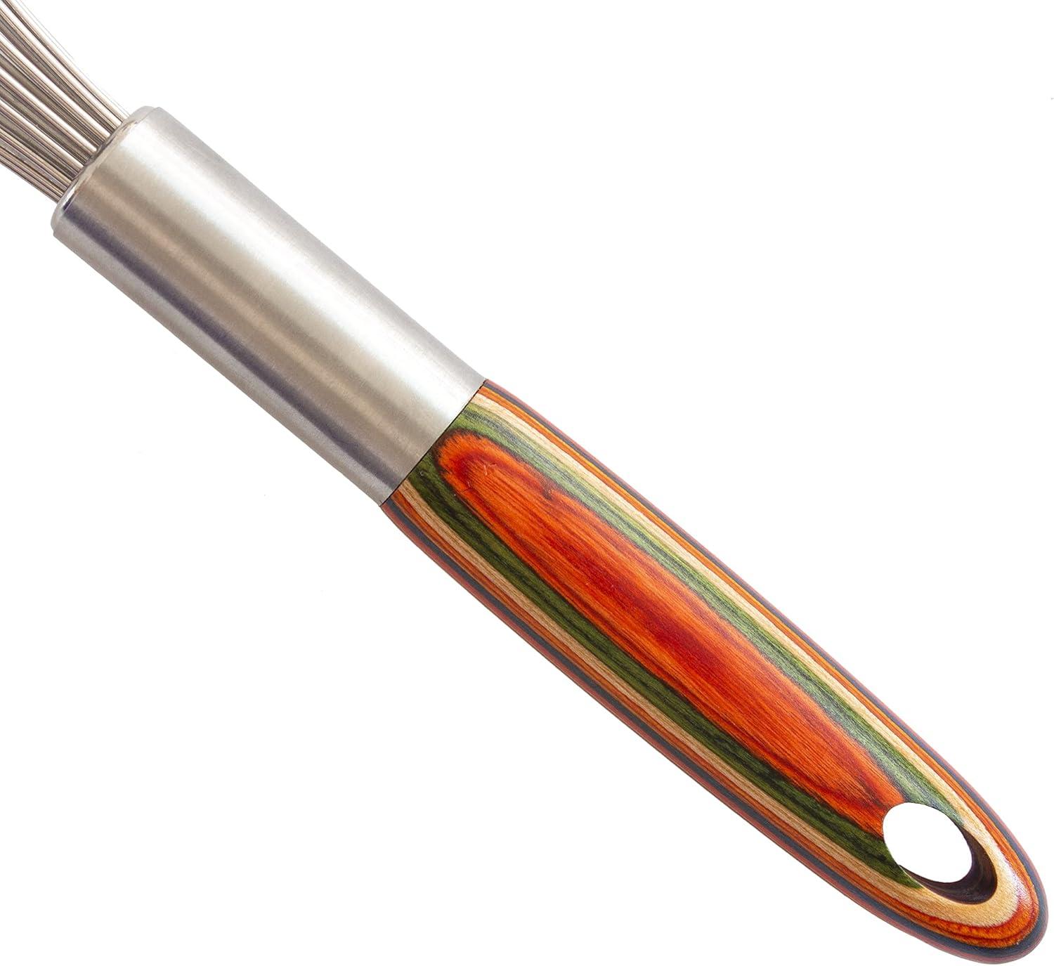 imageTotally Bamboo Baltique Marrakesh Collection Balloon Whisk Stainless Steel with Ergonomic Wooden Handle 11