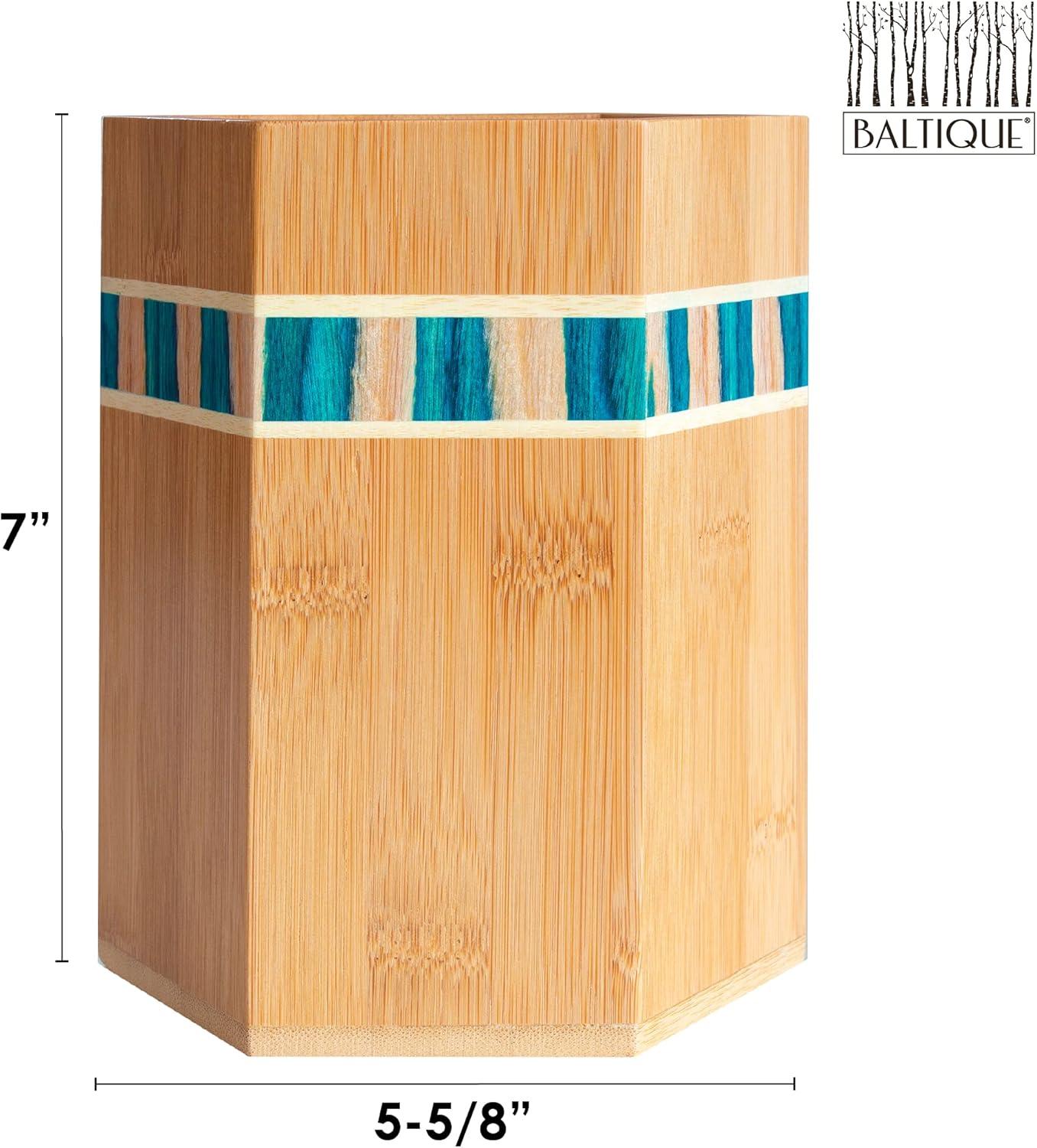 imageTotally Bamboo Baltique Marrakesh Collection Kitchen Utensil Holder Large Cooking Utensil Crock for CountertopMykonos