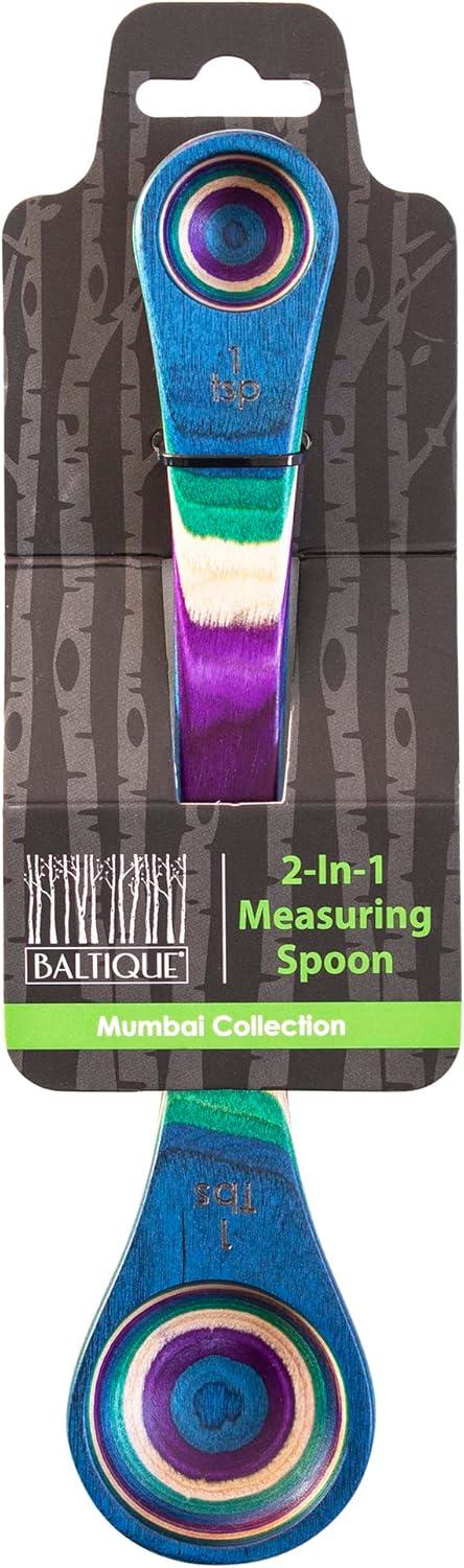 imageTotally Bamboo Baltique Mumbai Collection 2in1 Wooden Measuring Spoon with Tablespoon and Teaspoon Measurements2in1 Measuring Spoon