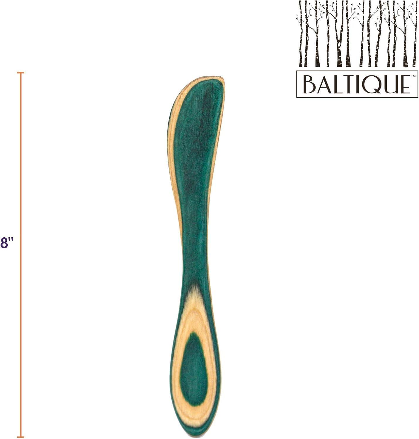 imageTotally Bamboo Baltique Mykonos Collection Cheese Spreader Knife in Colored Birch Wood