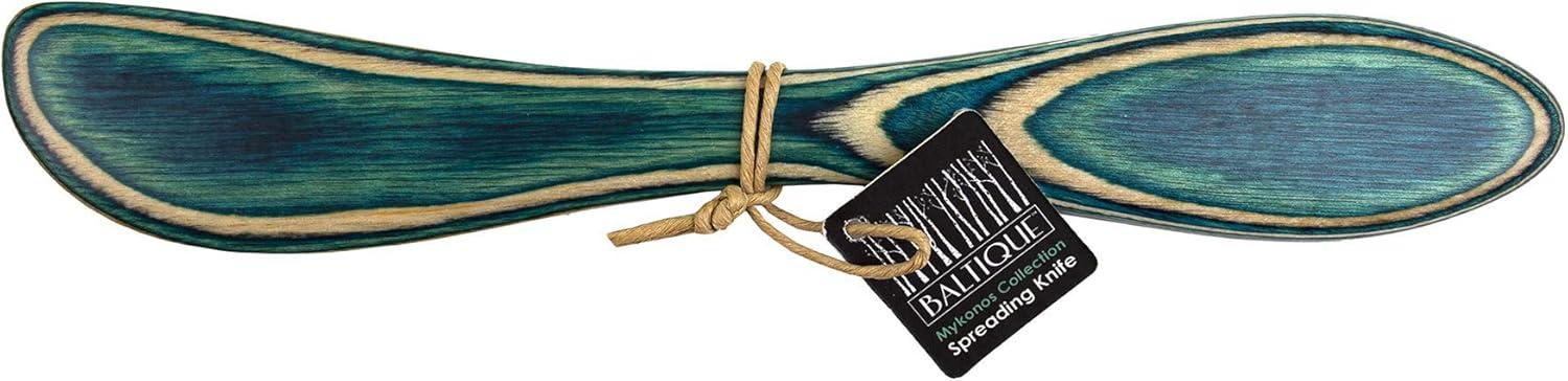 imageTotally Bamboo Baltique Mykonos Collection Cheese Spreader Knife in Colored Birch Wood