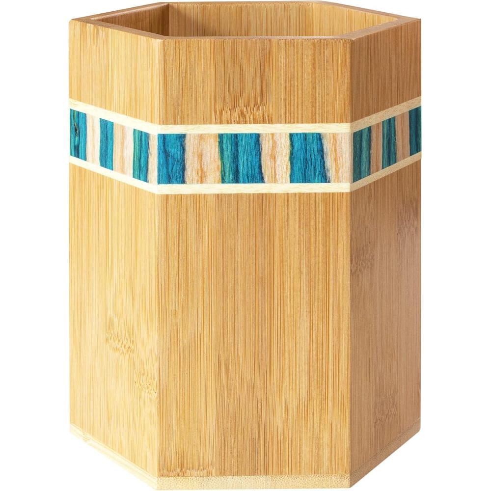 imageTotally Bamboo Baltique Marrakesh Collection Kitchen Utensil Holder Large Cooking Utensil Crock for CountertopMykonos