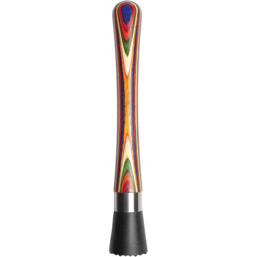 imageTotally Bamboo Baltique Marrakesh Collection Wine Bottle Stopper Multicolor LeakProof and Reusable Wine Saver Preserves Beverage FreshnessMuddler