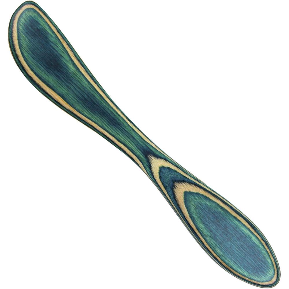 imageTotally Bamboo Baltique Mykonos Collection Cheese Spreader Knife in Colored Birch Wood