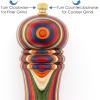 Baltique Marrakesh Pepper Grinder – 8 Inch Colorful Wooden Pepper Mill with Adjustable Stainless Steel Grinding Mechanism – Manual Wood Pepper Grinder for Kitchen or Table Use(Marrakesh)