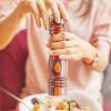 Baltique Marrakesh Pepper Grinder – 8 Inch Colorful Wooden Pepper Mill with Adjustable Stainless Steel Grinding Mechanism – Manual Wood Pepper Grinder for Kitchen or Table Use(Marrakesh)