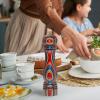 Baltique Marrakesh Pepper Grinder – 8 Inch Colorful Wooden Pepper Mill with Adjustable Stainless Steel Grinding Mechanism – Manual Wood Pepper Grinder for Kitchen or Table Use(Montego Bay)