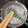 Baltique Mumbai Collection Wooden Spaghetti Spoon – 12.5″ Pasta Server with Teeth, Colorful Birch Wood Utensil for Portioning, Stirring & Serving Noodles(Mykonos)