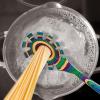 Baltique Mumbai Collection Wooden Spaghetti Spoon – 12.5″ Pasta Server with Teeth, Colorful Birch Wood Utensil for Portioning, Stirring & Serving Noodles(Mumbai)