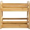 Totally Bamboo 2 Shelf Spice Caddy, Organizer Rack for Kitchen Countertop or Cupboard